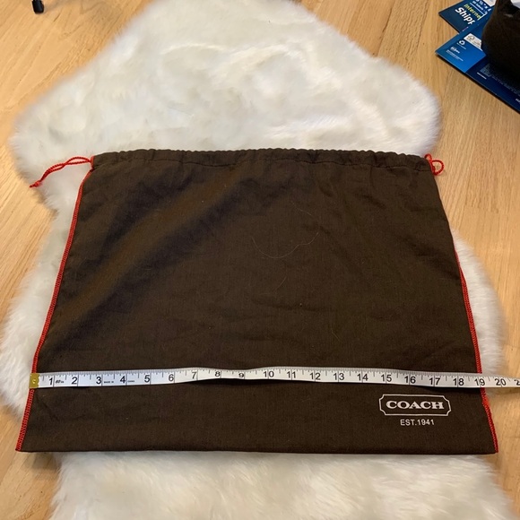 Like New! Coach Brown Drawstring Duster Bag‎ - Picture 1 of 4